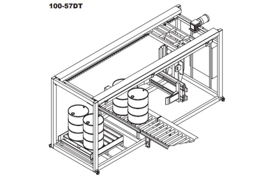 100-57DT Automatic Drum Depalletizer